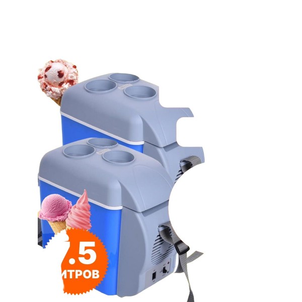 Мини-туристический автомобильный холодильник 7.5л 12В 2 шт (Синий)