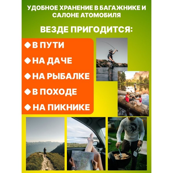 Мини-туристический автомобильный холодильник 7.5л 12В 2 шт (Синий)