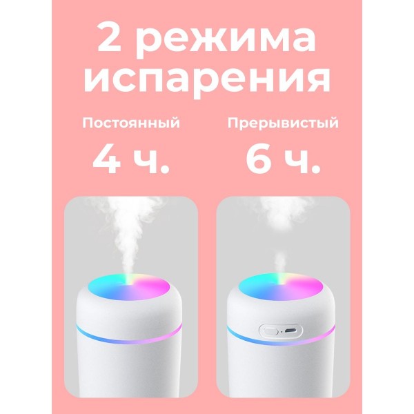 Увлажнитель воздуха Humidifier H2O 5 шт (Розовый)