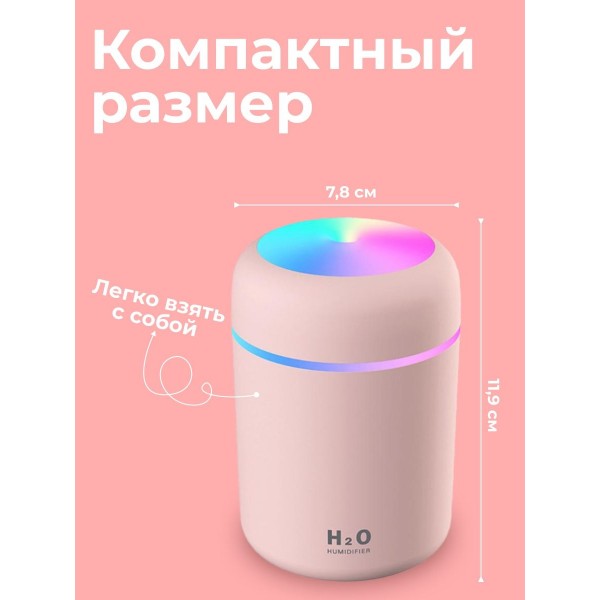 Увлажнитель воздуха Humidifier H2O 5 шт (Розовый)
