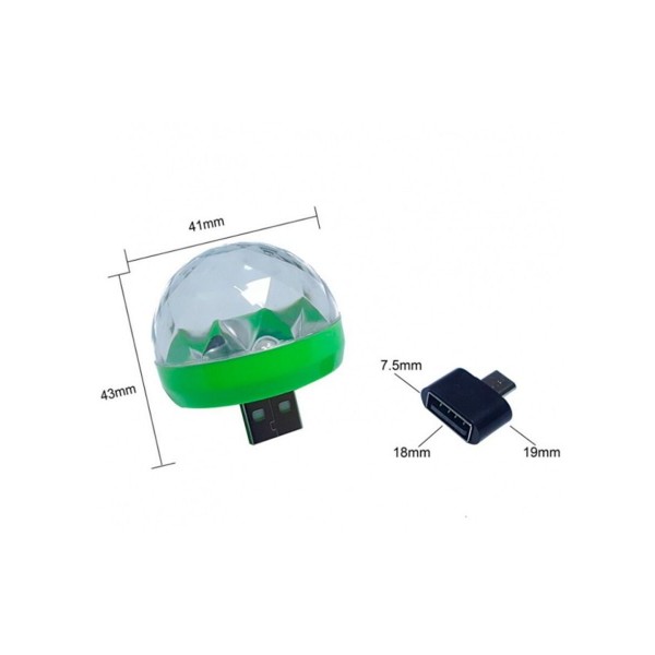Диско шар светодиодный Led Magic Ball с usb 2 шт