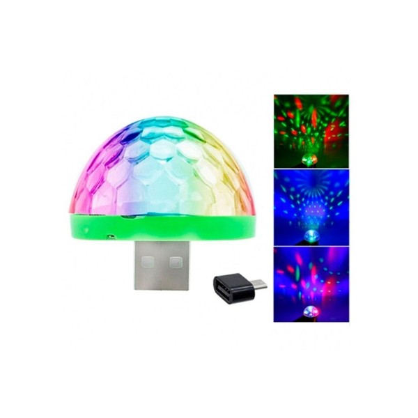 Диско шар светодиодный Led Magic Ball с usb 10 шт
