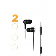 Наушники BOROFONE BM36 Acura universal earphones 3.5мм 2 шт (Черный)