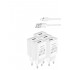 Сетевое зарядное устройство USB 2100mAh + кабель iPhone 5/6/7 BOROFONE BA68A Glacier single port charger set 5 шт (Белое)