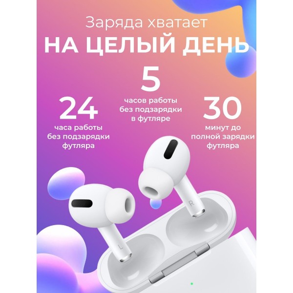 Наушники-вкладыши True Wireless Stereo Air Pro с Bluetooth 5.0 3 шт (Белые)