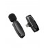Петличный беспроводной микрофон AP004-L для АСМР для iPhone (Черный)