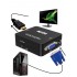 Конвертер VGA на HDMI + аудио, 1080P, VGA 2 HDMI для монитора, PS3, PC (Черный)