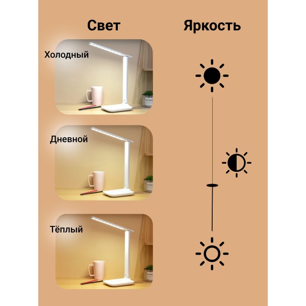 Комплект освещения LED Дом 2.0. Сенсорная настольная LED лампа 1шт. + Светильник сенсорный Hexagon Соты с пультом RGB Light 85х74х27мм 1шт.