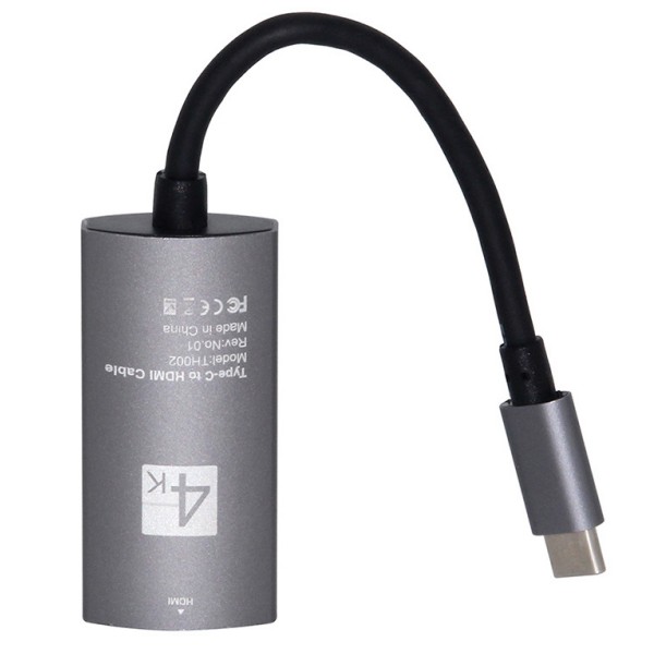 Кабель Type-C to HDMI Cabel 4K (Графитовый)
