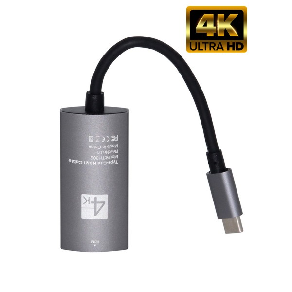 Кабель Type-C to HDMI Cabel 4K (Графитовый)