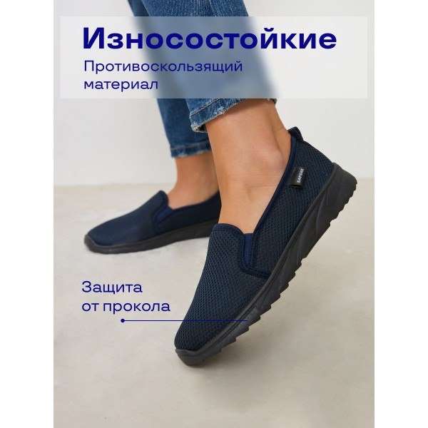 Женские слипоны сетка 3D размер 39 (Синие)