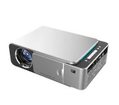 Проектор Everycom T6 мультимедийный для домашнего кинотеатра c пультом ДУ для дома и офиса подключение к разным устройствам ждущий режим многослойное покрытие оптики крышка для защиты линзы LCD Full HD HDMI 2xUSB AV AUX VGA (Серый)