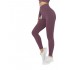 Женские спортивные лосины тайтсы для фитнеса эластичные леггинсы для йоги и бега (Фиолетовые) размер M
