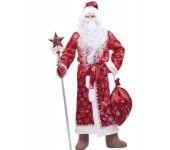 Карнавальный костюм Дед Мороз размер 54 (Красный)