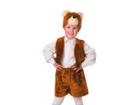 Карнавальный костюм Бурый медведь размер 28 (Коричневый)
