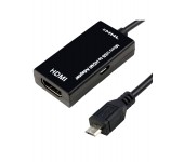 Кабель переходник адаптер MHL - HDMI - micro USB для подключения смартфона к монитору 15 см