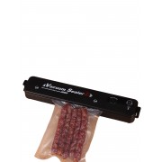 Вакуумный упаковщик продуктов для дома Vacuum Sealer 10 пакетов подарок улучшенная модель (Черный)