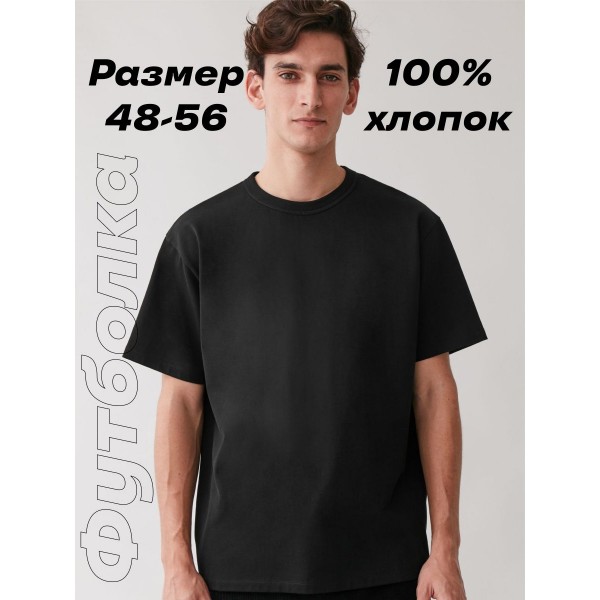 Мужская футболка L (Черная)