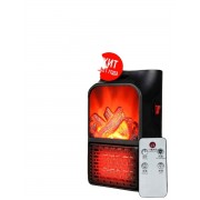 Портативный обогреватель с LCD-дисплеем Flame Heater 500 Ватт (Черный)