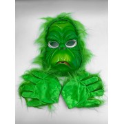 Карнавальная маска Гринч + перчатки