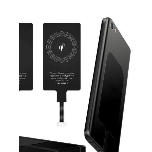 Qi ресивер приемник для беспроводной зарядки для смартфона  Type-C